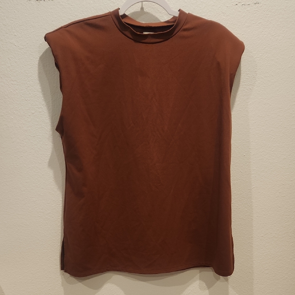Worthington Brown Sleeveless Top